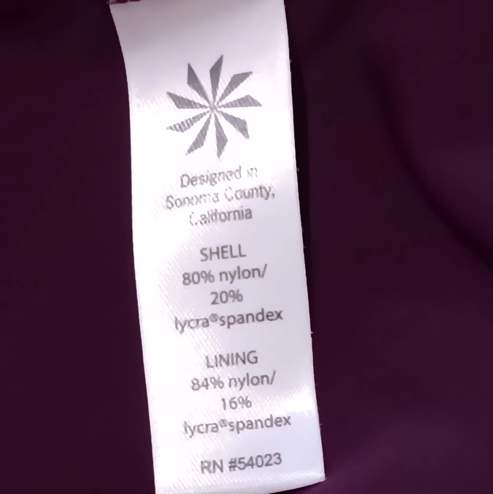 Athleta Twister Tankini Swim Tank Cross Back Burgundy Berry Sz36B/C - Picture 7 of 13